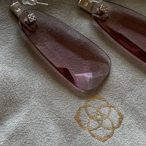 Kendra Scott smoky pink earrings